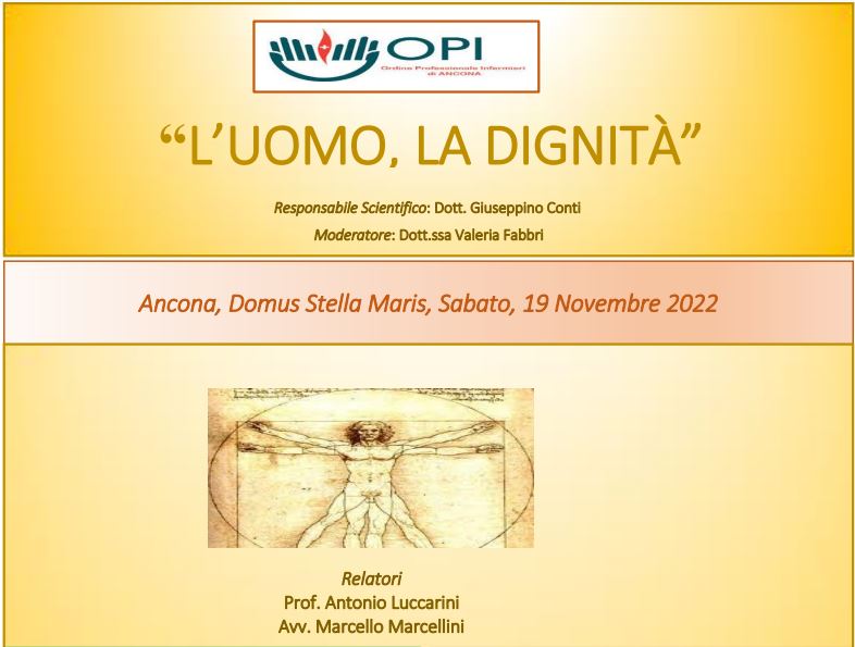 Corso ECM “L’UOMO, LA DIGNITÀ”